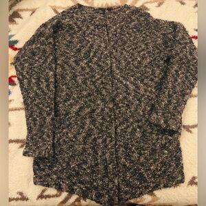 The Fisher Project Shades of Gray Wool & Mohair Boucle Sweater Size: Large